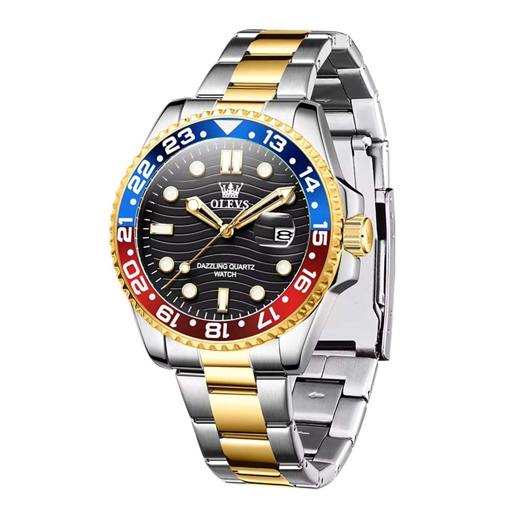 OLEVS Men's Watch - Black Gold
