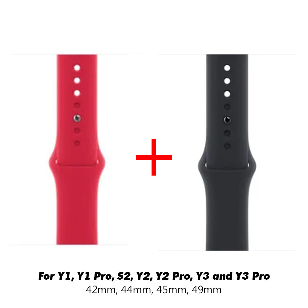 Sport Strap COMBO pack Black+Red
