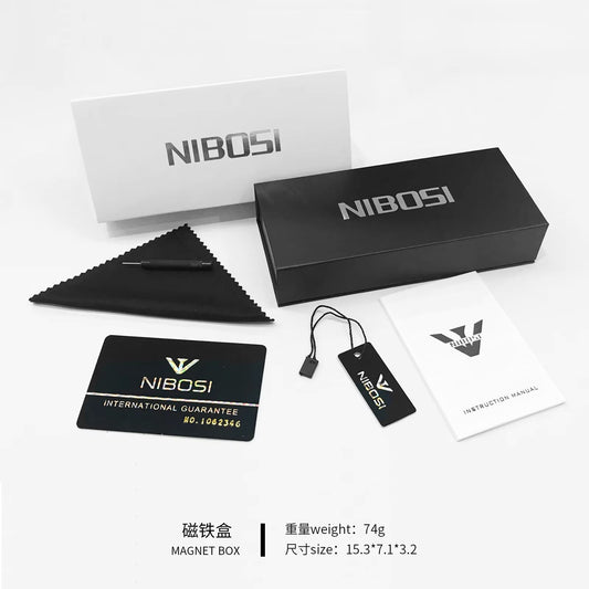 Nibosi PR Men's Watch - Gold Black