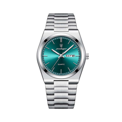 Poedagar Men's Watch - Silver/Green