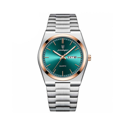 Poedagar Men's Watch - Rose gold/Green