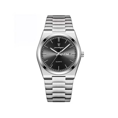 Poedagar Men's Watch - Silver Black